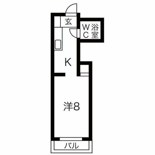 愛知県名古屋市天白区植田山4丁目(アパート)の賃貸物件の間取り