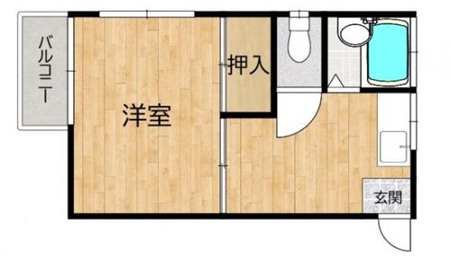 第2シャトル汐見203の間取り
