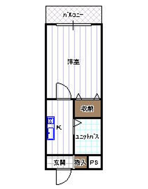 ドリーム萱島202の間取り