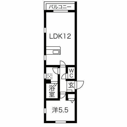 愛知県名古屋市西区菊井1丁目(アパート)の賃貸物件の間取り