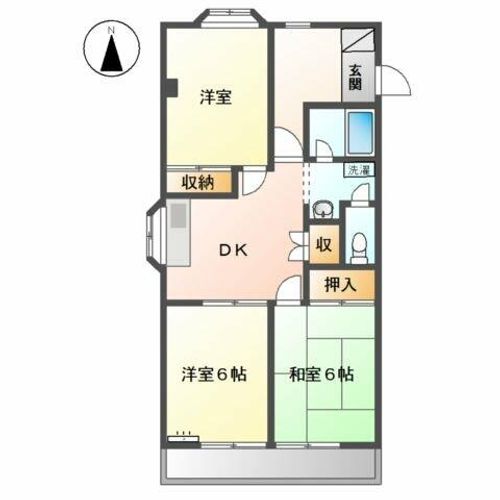 ヒルズふかだの間取り
