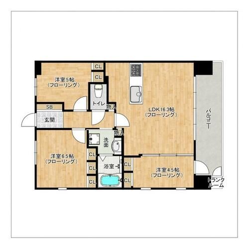 パークホームズ大濠公園フロントの間取り