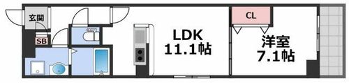 グランパシフィック生野東の間取り