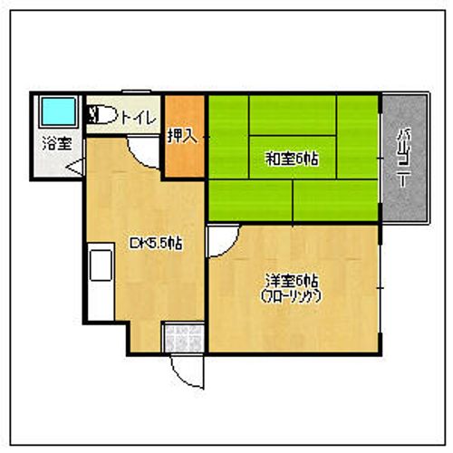 フローレンス昭代201の間取り