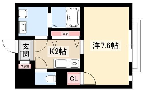 アーバンハイツ中町Ⅱ番館の間取り
