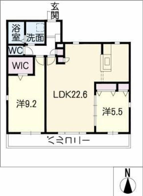 ヴァンベール社台の間取り