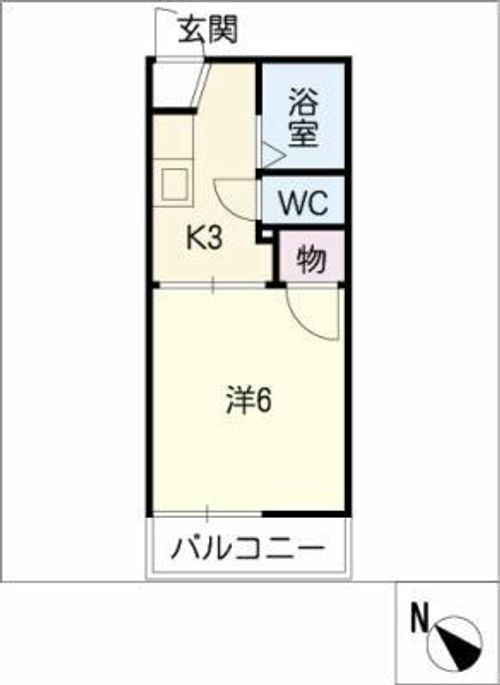ハイ・ヴィレッヂ明日香C棟の間取り