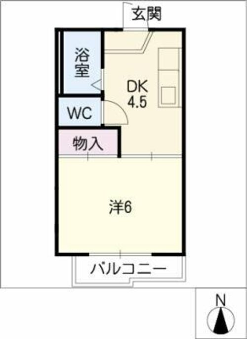 ハイツ本山の間取り