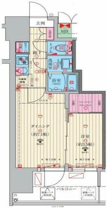 ファーストフィオーレ九条Ⅱの間取り
