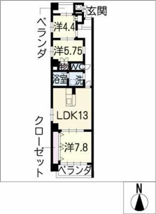 ツインメゾン札木の間取り
