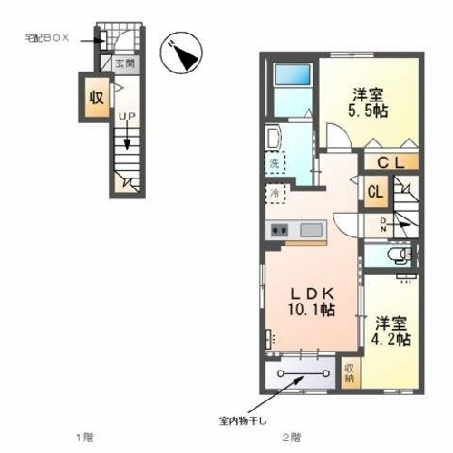 アズール テトラの間取り