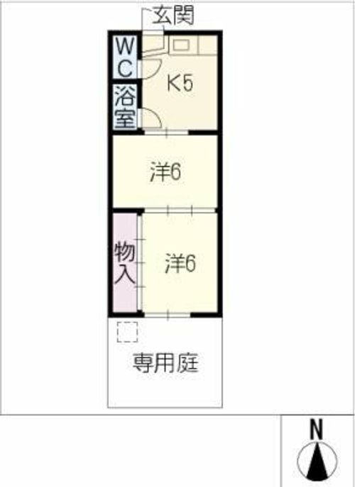 コーポアドヴァンス 東棟の間取り