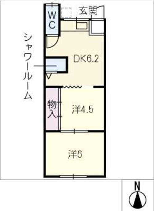 コーポアドヴァンス 西棟の間取り