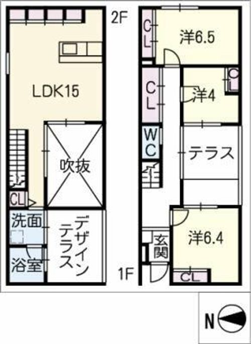 愛知県岡崎市竜美南4丁目(一戸建)の賃貸物件の間取り