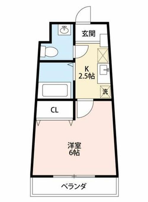 セラヴィ坂崎507の間取り