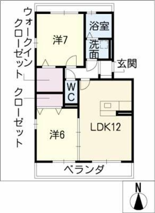 ラフィネ・マルモ303の間取り