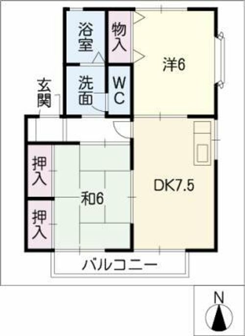 ネバーランド A棟の間取り