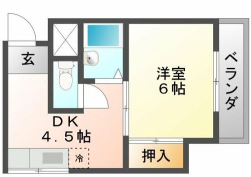 大阪府大阪市東淀川区豊里1丁目(マンション)の賃貸物件の間取り