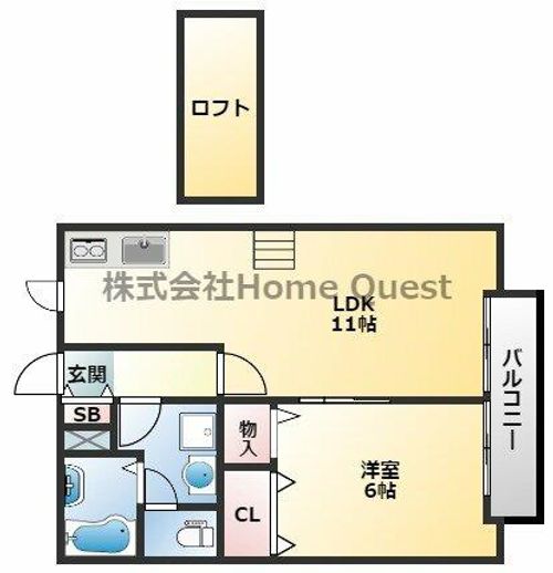 ベルリード加美北Aの間取り