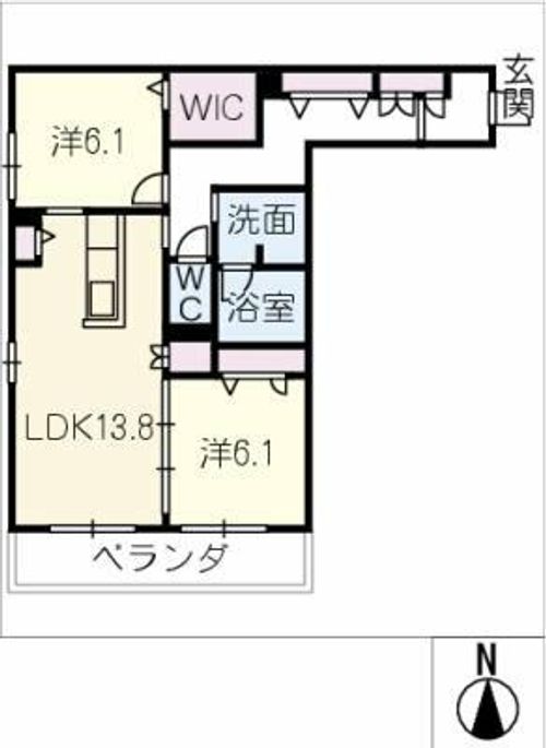 セリシール ビジュの間取り