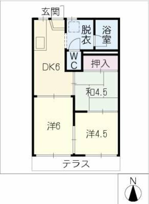ハイツ伊藤Ⅱの間取り