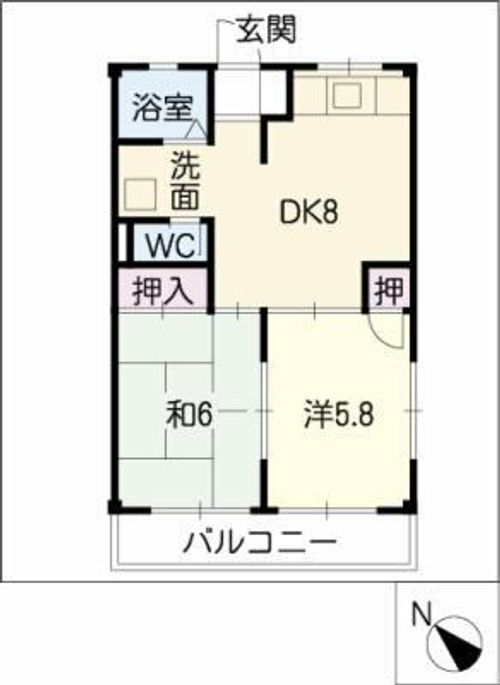 森藤ハイツの間取り