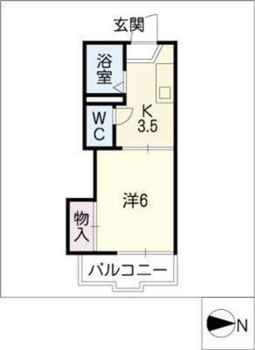フレグランス大坪の間取り