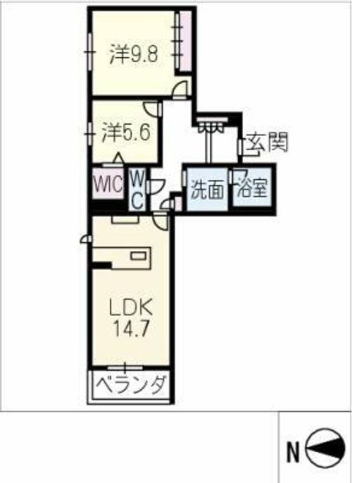 プレミアスゲートの間取り