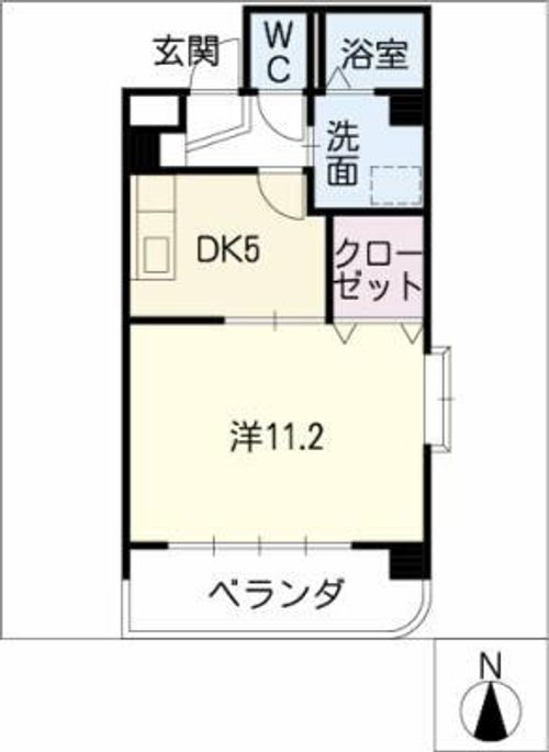 アゼリアガーデン 北館の間取り