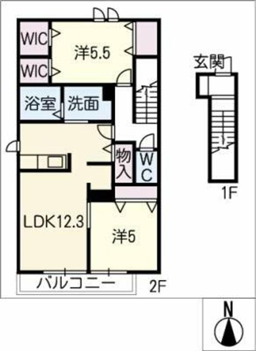 ヴィクトワール Ⅱの間取り