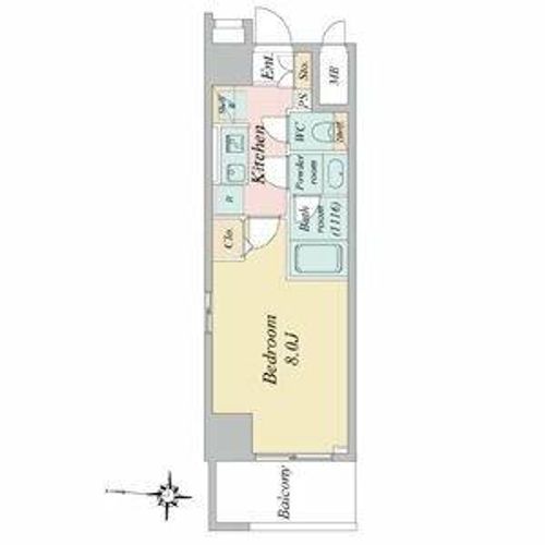 BPRレジデンス丸の内(旧ラグゼナ丸の内)0401の間取り