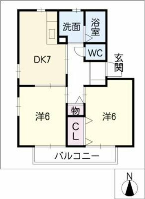ファミール大恭の間取り
