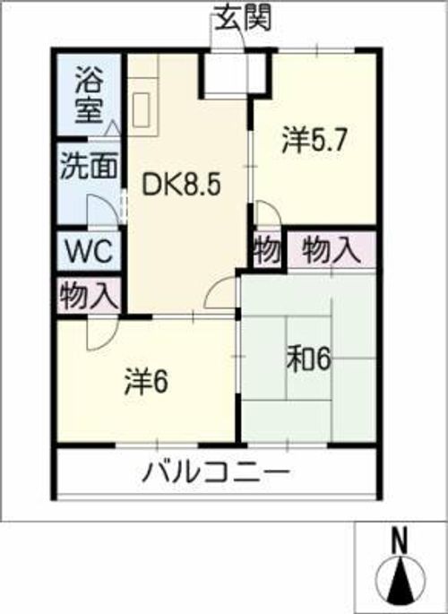 メゾン赤土の間取り
