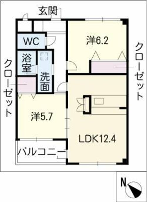 SERENOⅡの間取り