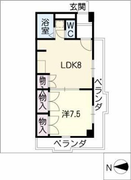 メゾン諸ノ木の間取り