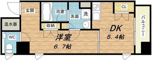 アーバンフラッツ瓦町の間取り