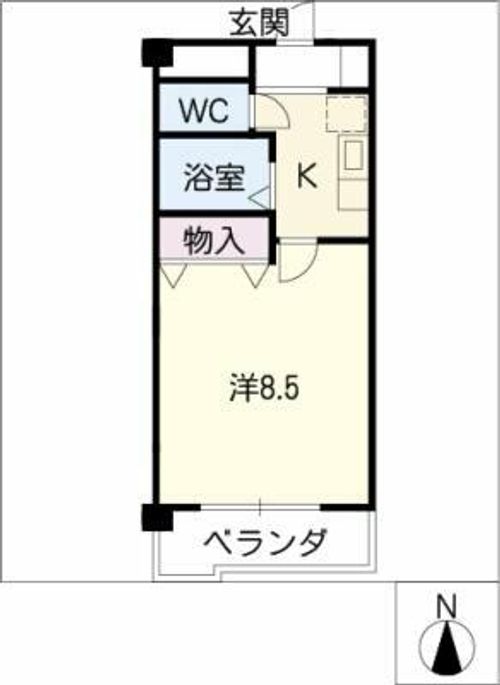 サンプラスⅢの間取り