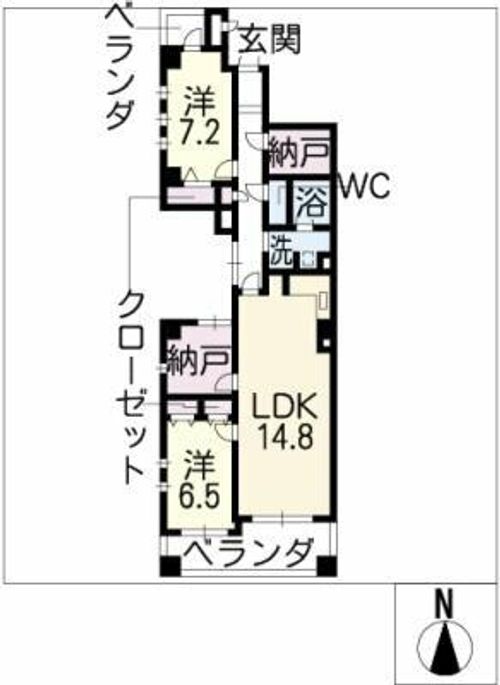 グレイスコート桜山の間取り