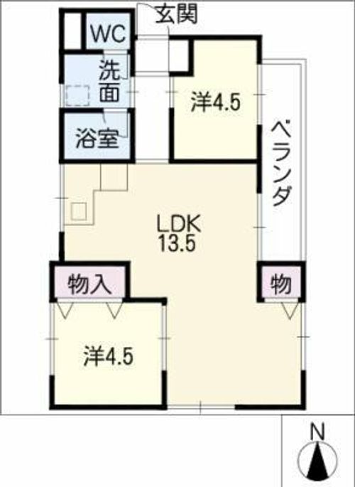 ロジィングス藤井の間取り