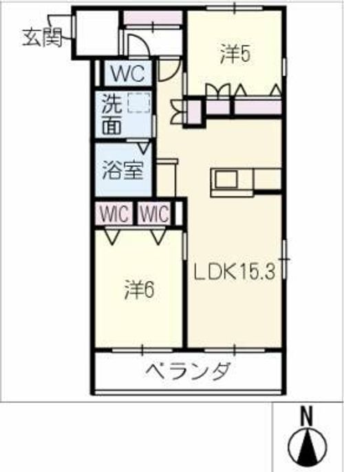 メゾン天白公園東 W棟の間取り