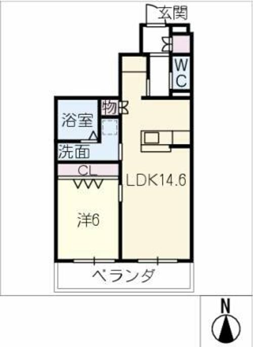 メゾン天白公園東 E棟の間取り