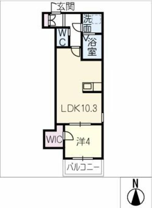 ジーメゾン名古屋楠味鋺アノリスの間取り