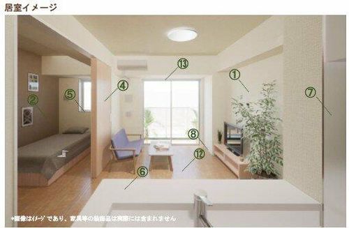 リュミエール千種の居間