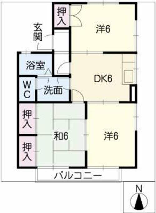 コートビレッジ A棟の間取り