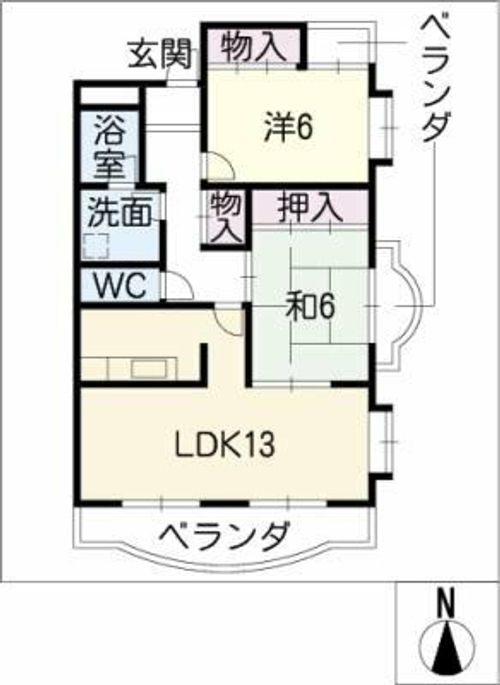 ドリームハイツルナの間取り