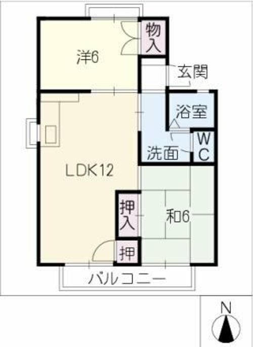 コーポセシールA・Bの間取り
