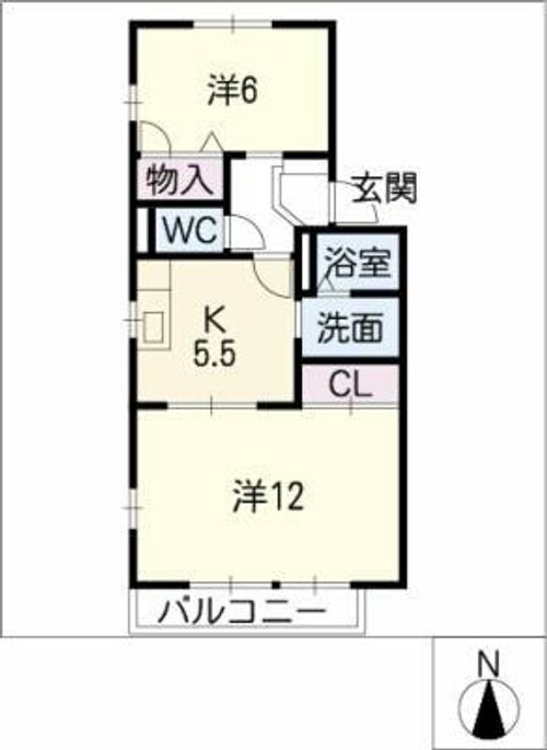 サンシャインB棟の間取り