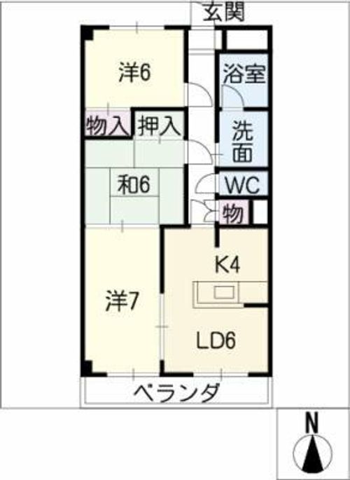ピースフルゆうⅠの間取り