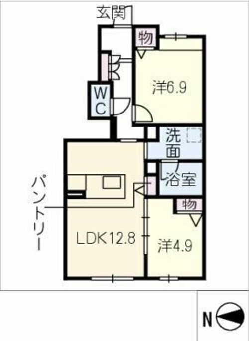 バトーエメロード C棟の間取り