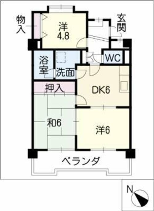 シャルル安藤Ⅱの間取り